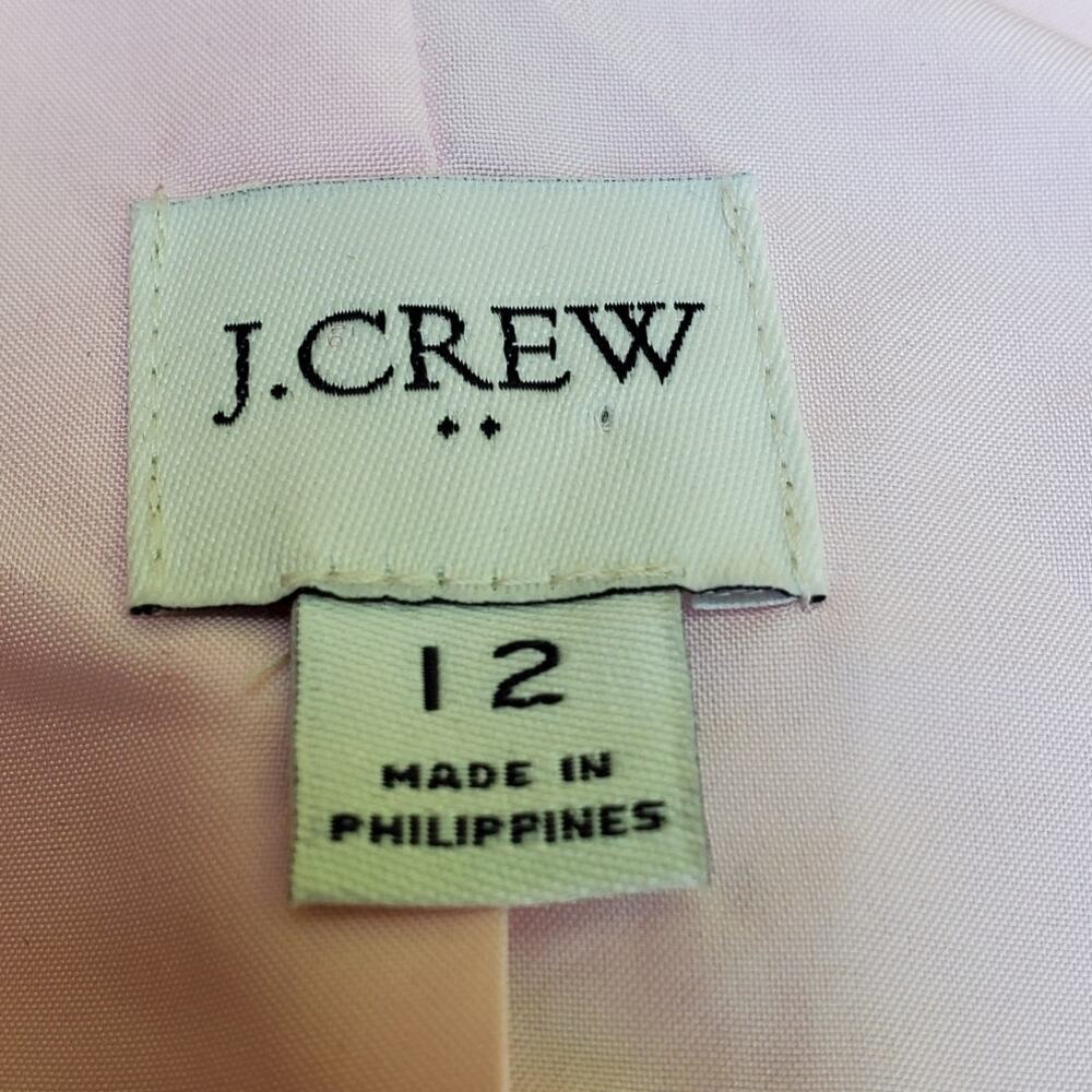 J. Crew Berry Pink Houndstooth Blazer Jacket Ivy Preppy Academia Wool Blend 12 - Picture 14 of 16